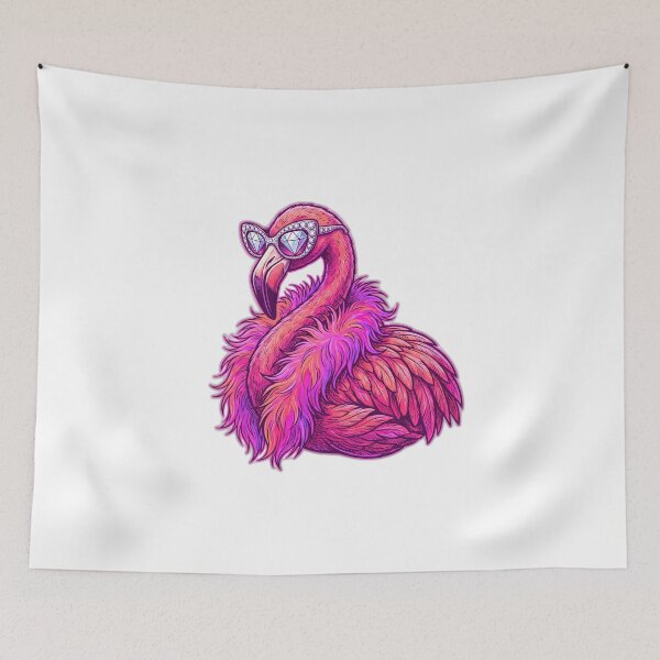 Item preview, Too Glam To Give A Damn Funny Sassy Flamingo designed and sold by ryanguas.