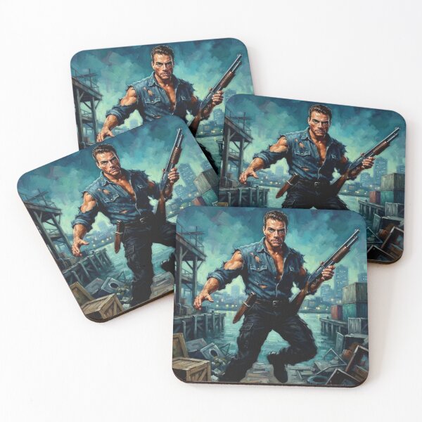 Item preview, Hard Target Retro Action Thriller Tribute Art Poster designed and sold by Art's Diner.