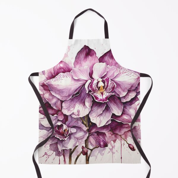 Item preview, Purple Orchid Watercolor Painting designed and sold by RawNaturePrints.
