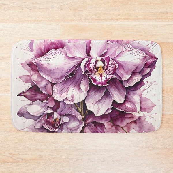 Item preview, Purple Orchid Watercolor Painting designed and sold by RawNaturePrints.