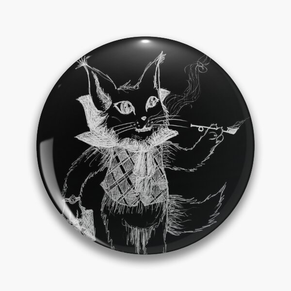 Item preview, Whimsical Victorian Gentleman Cat Hand Drawn Ballpoint Pen Light Version designed and sold by BOKEbyTC.