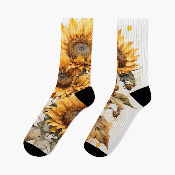 Item preview, Sunflower and Bees Watercolor Painting designed and sold by RawNaturePrints.
