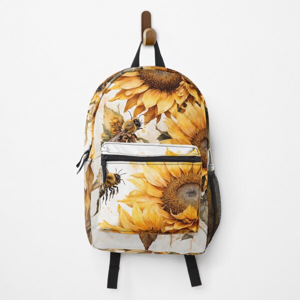 Item preview, Sunflower and Bees Watercolor Painting designed and sold by RawNaturePrints.