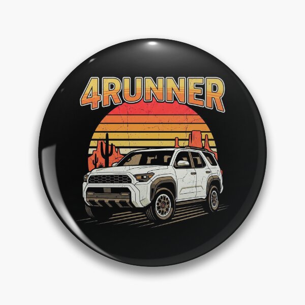 Item preview, Retro Sunset Style 6th Gen 4Runner Camping Overlanding [Black Shirt Only] designed and sold by Off-Road-Zone.
