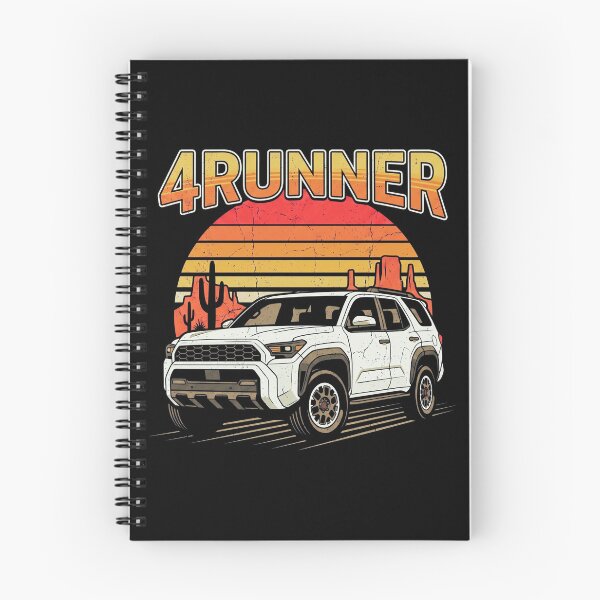 Item preview, Retro Sunset Style 6th Gen 4Runner Camping Overlanding [Black Shirt Only] designed and sold by Off-Road-Zone.