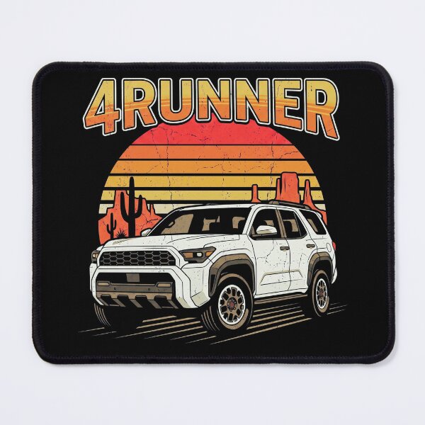 Item preview, Retro Sunset Style 6th Gen 4Runner Camping Overlanding [Black Shirt Only] designed and sold by Off-Road-Zone.