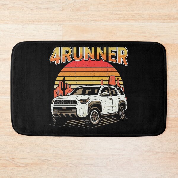 Item preview, Retro Sunset Style 6th Gen 4Runner Camping Overlanding [Black Shirt Only] designed and sold by Off-Road-Zone.