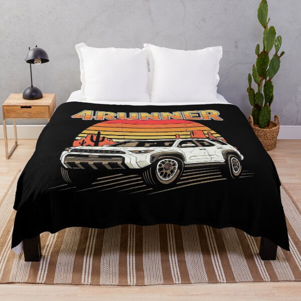 Item preview, Retro Sunset Style 6th Gen 4Runner Camping Overlanding [Black Shirt Only] designed and sold by Off-Road-Zone.