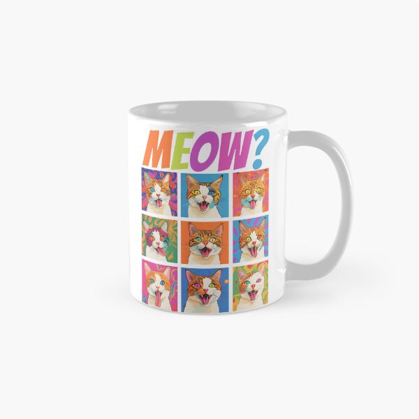 Item preview, Meow? Funny Cats Vintage Pop Art Cat Lovers designed and sold by SecretDicer.