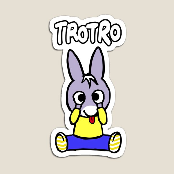 Item preview, TroTro Cute Donkey Character | Playful Learning Adventure | Kids Cartoon Art designed and sold by VZCreativeLab.
