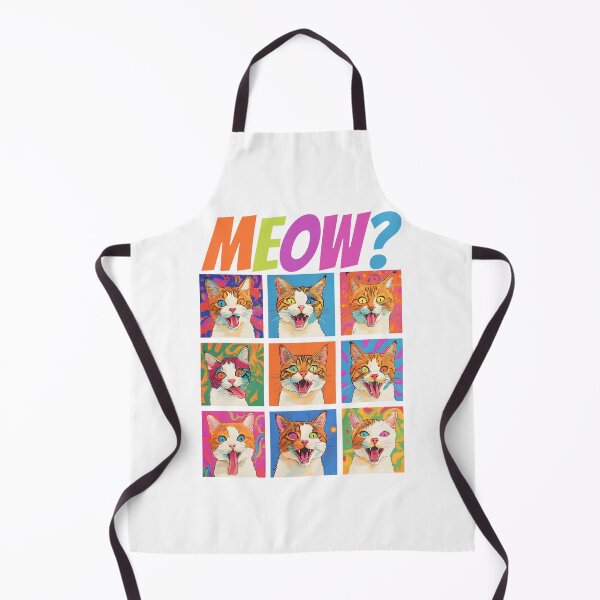 Item preview, Meow? Funny Cats Vintage Pop Art Cat Lovers designed and sold by SecretDicer.