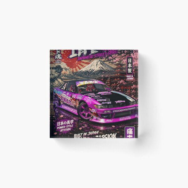 Item preview, JDM Legends Nissan Silvia S13 Itasha – Japanese Drift Spirit Street Racing Art designed and sold by SamuraiJAP.