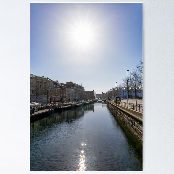 Item preview, Sunlit Canal View from Hojbro Bridge, Copenhagen designed and sold by jrtwynam.