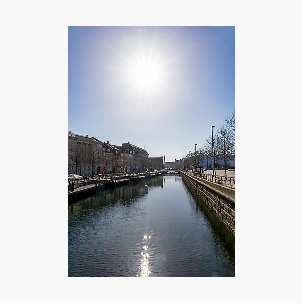 Item preview, Sunlit Canal View from Hojbro Bridge, Copenhagen designed and sold by jrtwynam.