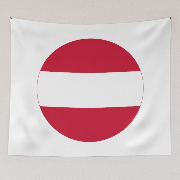 Item preview, Round Austria Flag Icon | Circular Austrian Flag Button Element designed and sold by NTGUILTY.