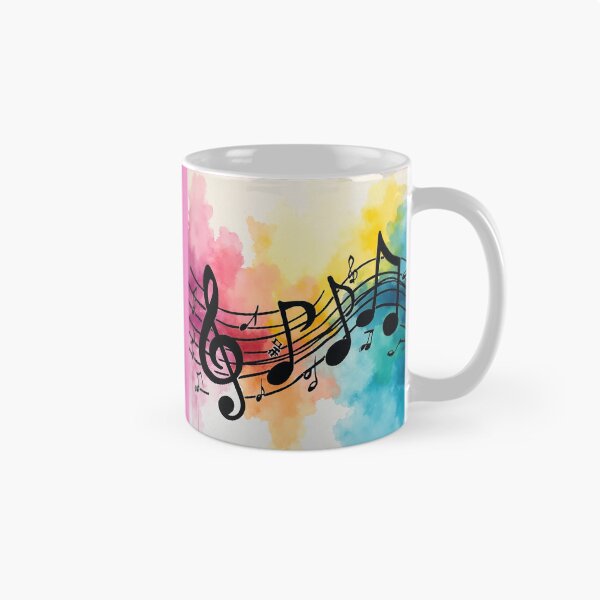 Item preview, Colorful Watercolor Music Notes Art. designed and sold by fbtrisha.