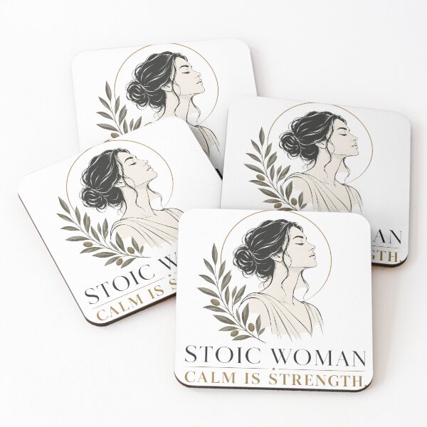 Item preview, Stoic Woman Calm Is Strength Feminine Stoicism Art designed and sold by PixelBlob.