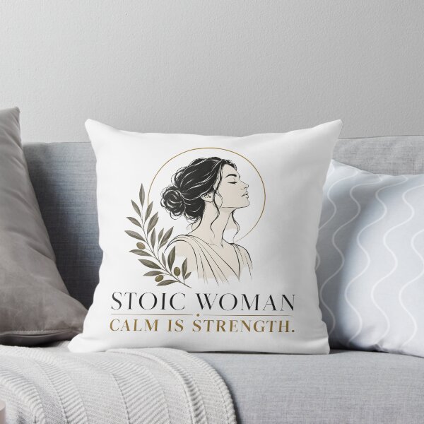 Item preview, Stoic Woman Calm Is Strength Feminine Stoicism Art designed and sold by PixelBlob.