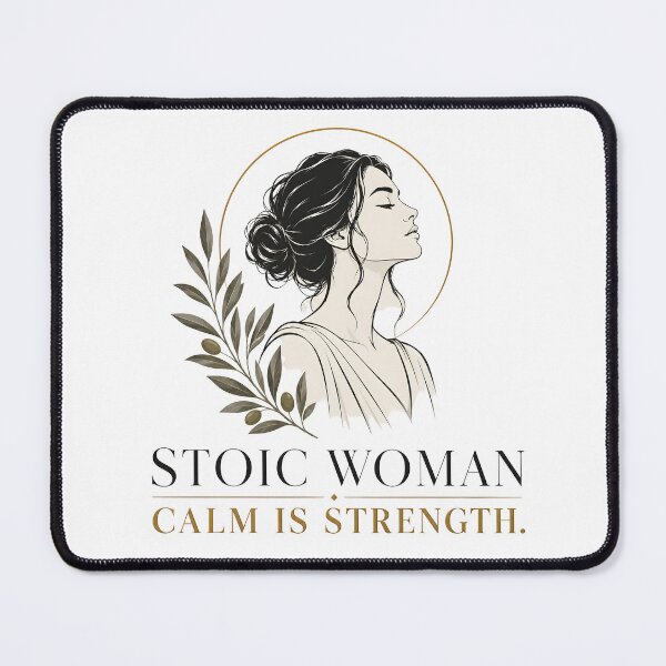 Item preview, Stoic Woman Calm Is Strength Feminine Stoicism Art designed and sold by PixelBlob.