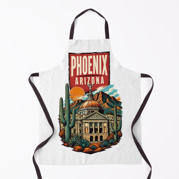 Item preview, Phoenix Arizona USA Vintage Travel Tourism Art designed and sold by TravelersGems.