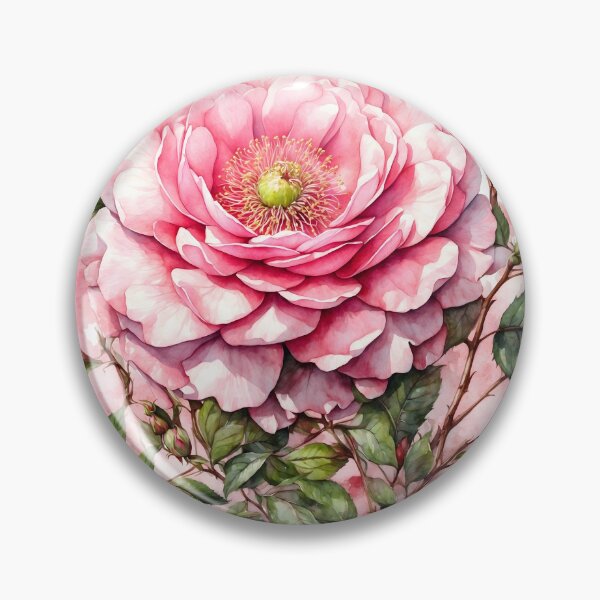 Item preview, Wild Rose Watercolor Painting designed and sold by RawNaturePrints.