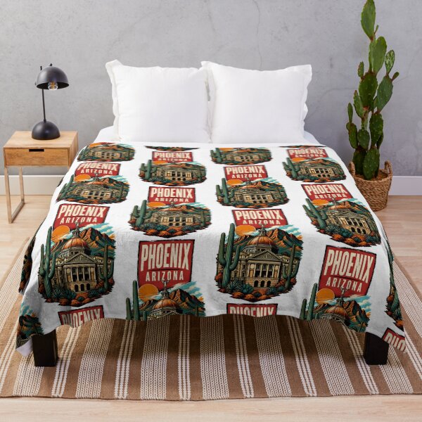 Item preview, Phoenix Arizona USA Vintage Travel Tourism Art designed and sold by TravelersGems.