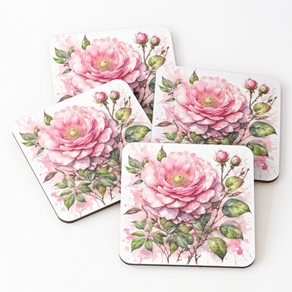 Item preview, Wild Rose Watercolor Painting designed and sold by RawNaturePrints.