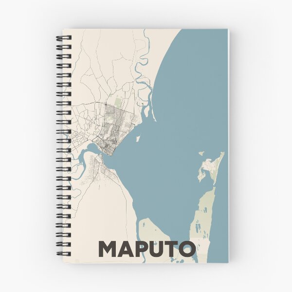 Item preview, Maputo Map designed and sold by MapsNerd.