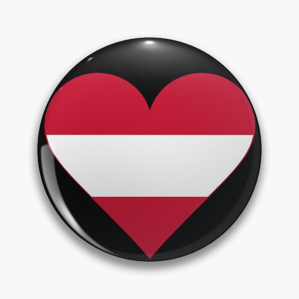 Item preview, Austria Heart Flag Graphic | I Love Austria Patriotic Symbol designed and sold by NTGUILTY.