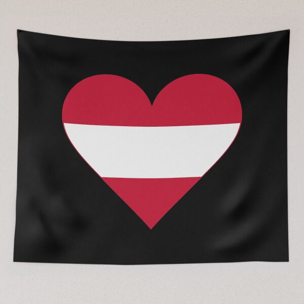 Item preview, Austria Heart Flag Graphic | I Love Austria Patriotic Symbol designed and sold by NTGUILTY.