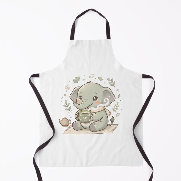 Item preview, A Cute Elephant - Matcha Latte Pastel Sage Green designed and sold by DigitfanStudio.