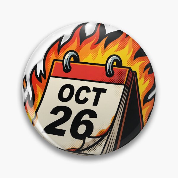 Item preview, Not Today Satan Funny Sarcastic Fire Calendar designed and sold by ryanguas.
