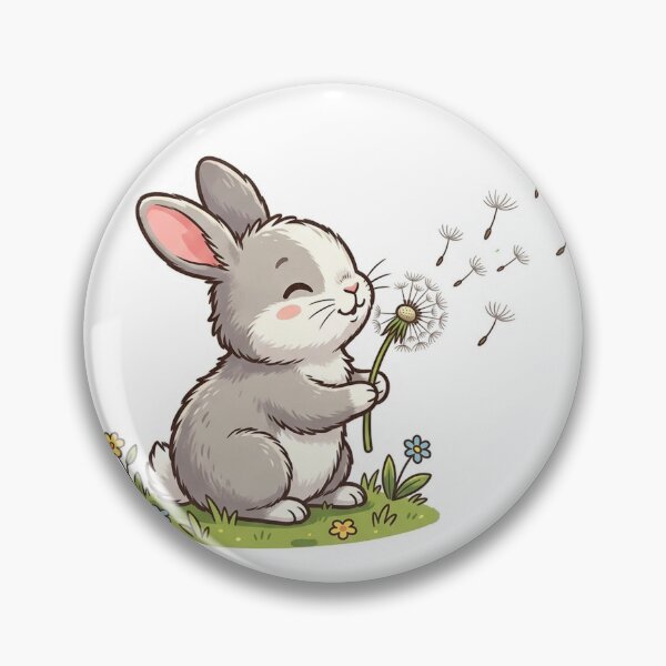 Item preview, Bunny Blowing Dandelion Wish designed and sold by YNAMREG.