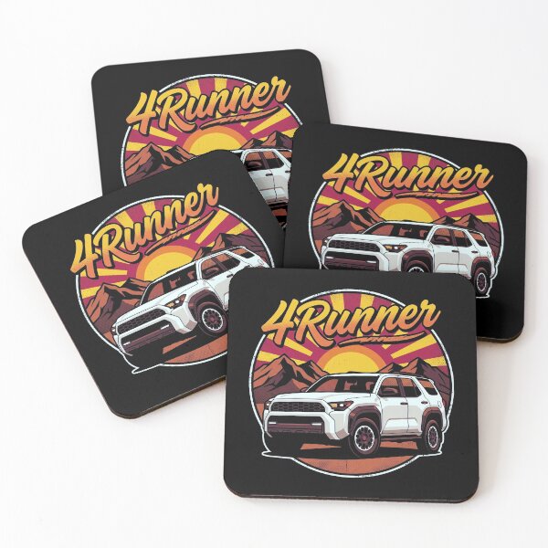 Item preview, Retro Sunset Style 6th Gen 4Runner Off Road Overlanding [Black Shirt Only] designed and sold by Off-Road-Zone.