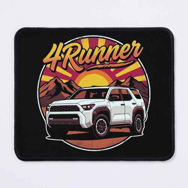 Item preview, Retro Sunset Style 6th Gen 4Runner Off Road Overlanding [Black Shirt Only] designed and sold by Off-Road-Zone.