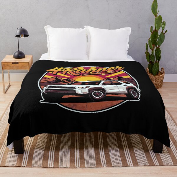 Item preview, Retro Sunset Style 6th Gen 4Runner Off Road Overlanding [Black Shirt Only] designed and sold by Off-Road-Zone.