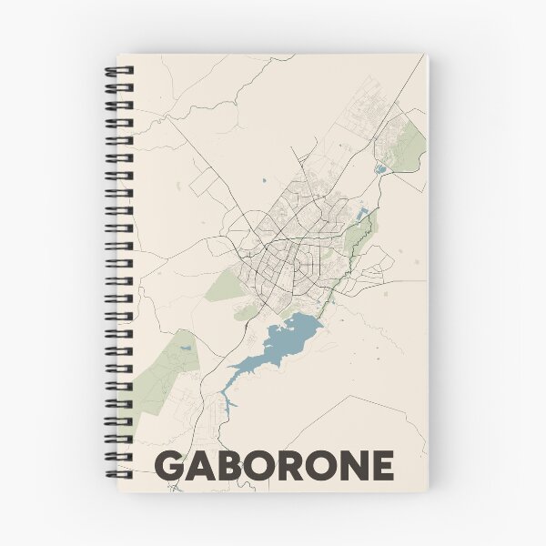 Item preview, Gaborone Map designed and sold by MapsNerd.