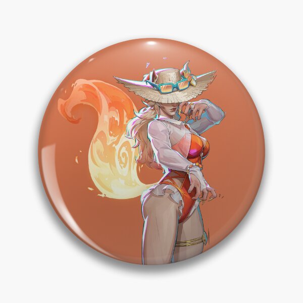 Item preview, White Fox Marvel Rivals summer skin sticker designed and sold by Applesaucemeow-.