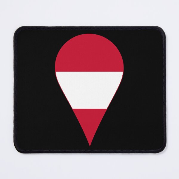Item preview, Austria Flag Location Pin Map Marker | Austrian Destination GPS Icon designed and sold by NTGUILTY.