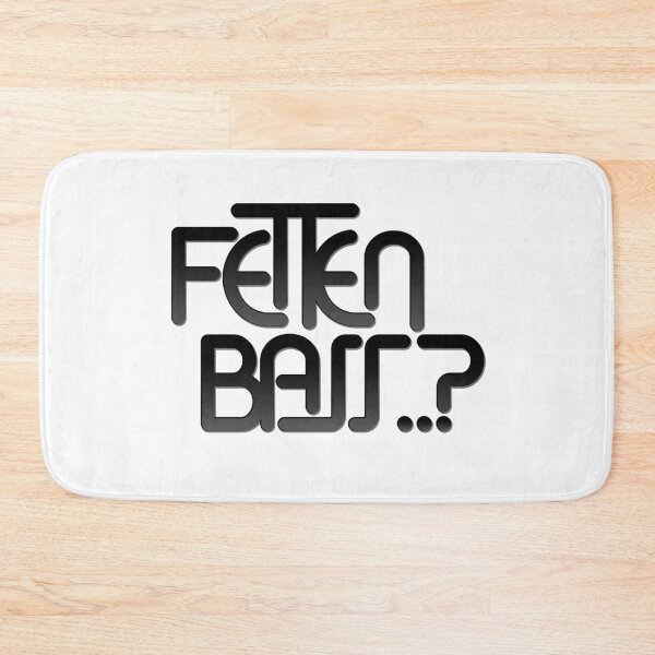 Item preview, Fat bass? Logo (black) designed and sold by hard2wear.