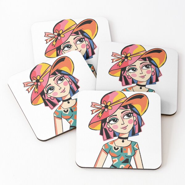 Item preview, Cubist Woman with big hat designed and sold by VictoriaaStore.
