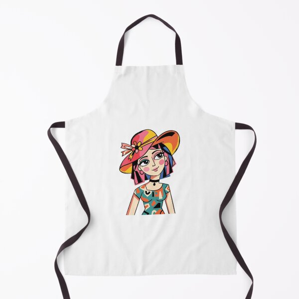 Aperçu de l'œuvre Femme cubiste avec un grand chapeau créée et vendue par VictoriaaStore.