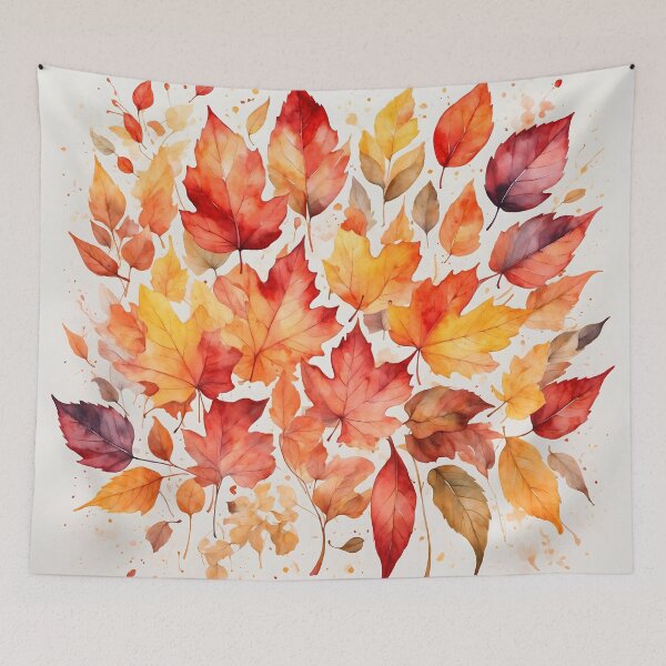 Item preview, Autumn Leaves Watercolor Painting designed and sold by RawNaturePrints.