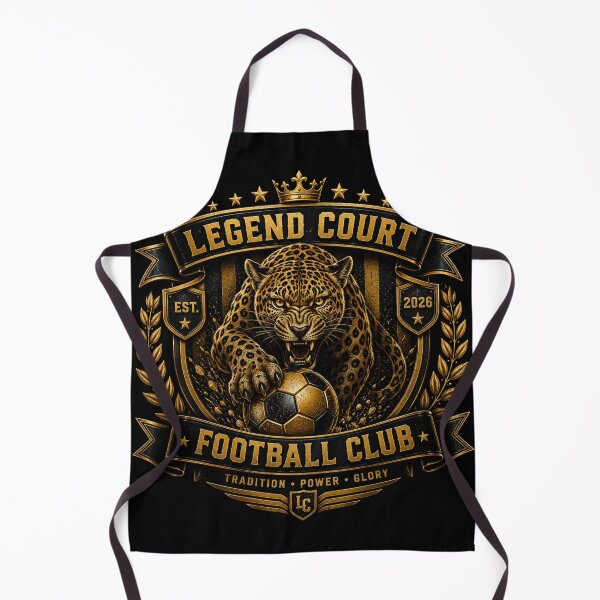 Item preview, Legend Court Football Club Leopard Crest Vintage Soccer Design designed and sold by LegendCourt.