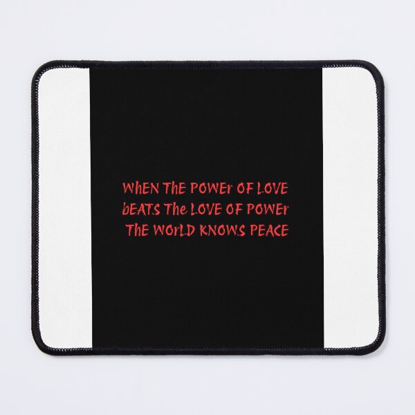 Item preview, Power of Love Beats the Love of Power Quote Gothic Typography | Inspirational Peace Philosophy | Motivational Statement Art Tags designed and sold by Manga Mouth Piece .