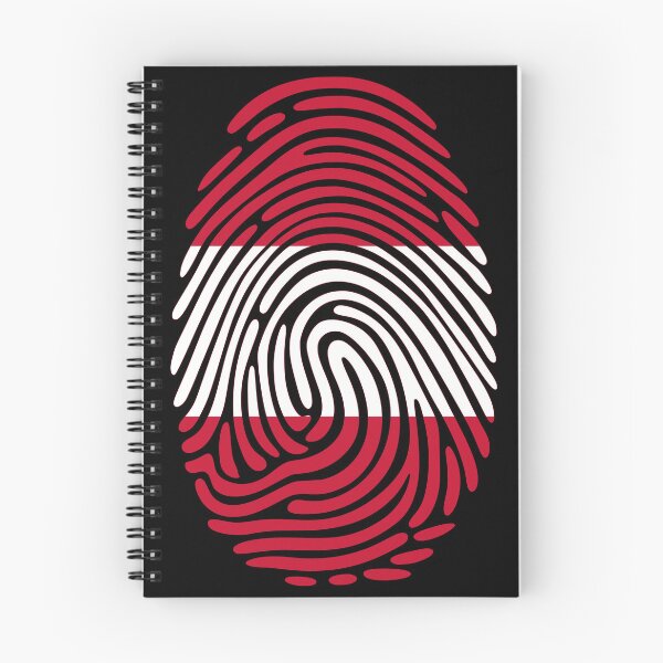 Item preview, Austria Flag Fingerprint Identity | Austrian DNA Heritage Graphic designed and sold by NTGUILTY.