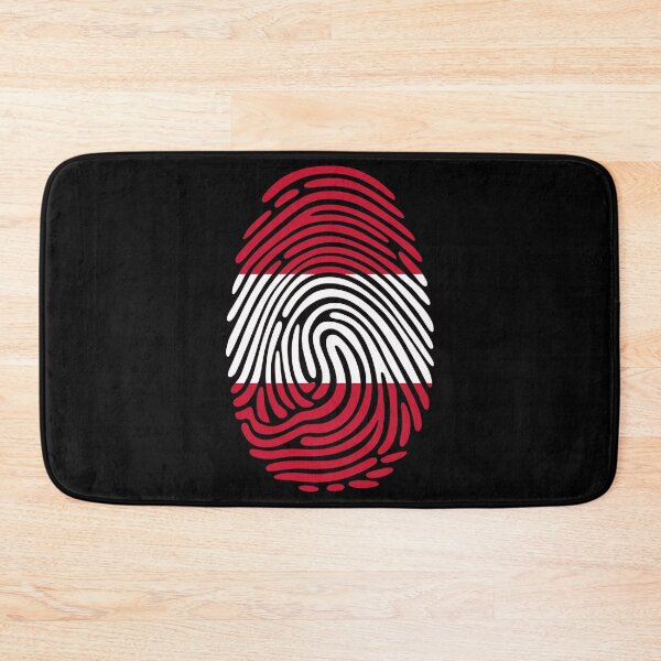 Item preview, Austria Flag Fingerprint Identity | Austrian DNA Heritage Graphic designed and sold by NTGUILTY.