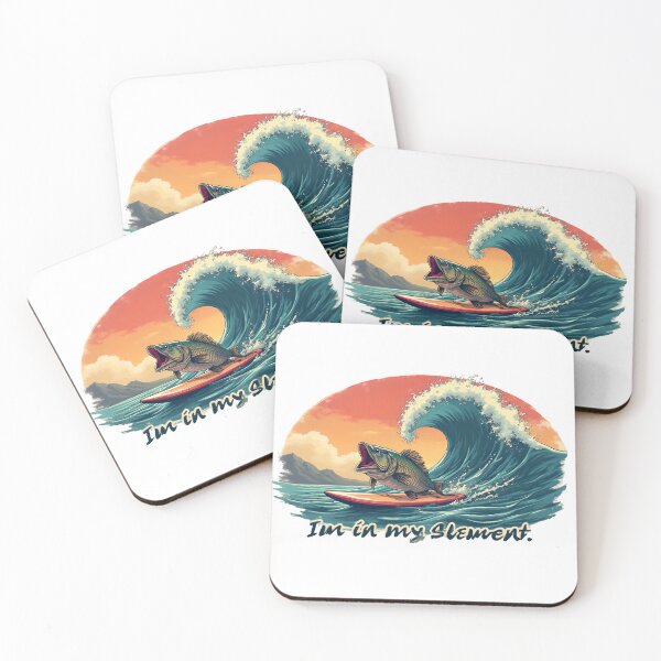 Item preview, I'm in my element - Fish on the surfboard designed and sold by ParadoxParadox.