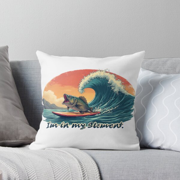 Item preview, I'm in my element - Fish on the surfboard designed and sold by ParadoxParadox.