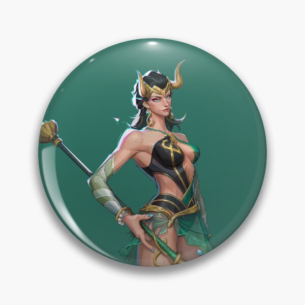 Item preview, Female Loki Marvel Rivals summer skin sticker designed and sold by Applesaucemeow-.